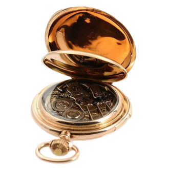 Swiss gold quarter repeating pocket watch Circa 1905