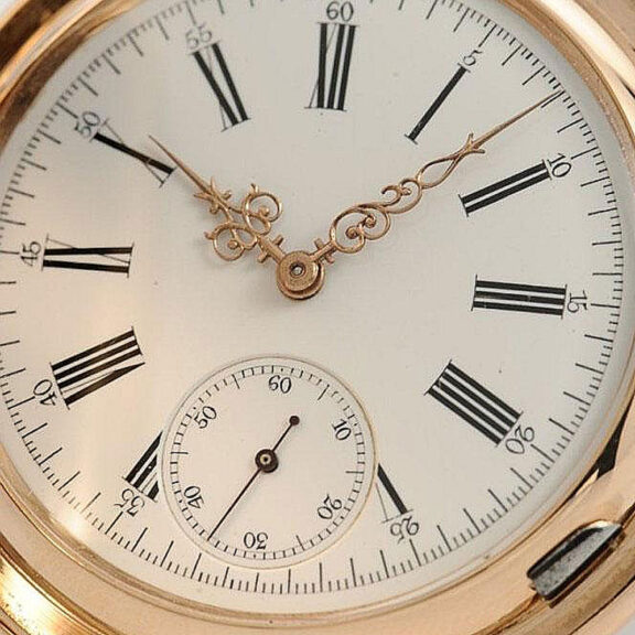 Swiss gold quarter repeating pocket watch Circa 1905 Swiss gold quarter repeating pocket watch Circa 1905