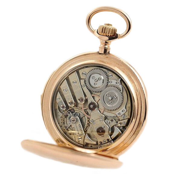 Swiss gold quarter repeating pocket watch Circa 1905 Swiss gold quarter repeating pocket watch Circa 1905