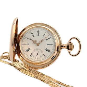 Swiss gold quarter repeating pocket watch Circa 1905