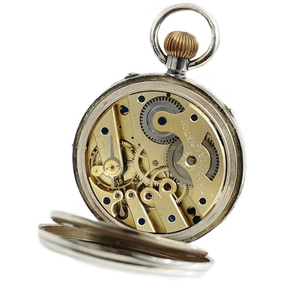 Swiss pocket watch with full calendar and moon phase Circa 1885 Swiss pocket watch with full calendar and moon phase Circa 1885