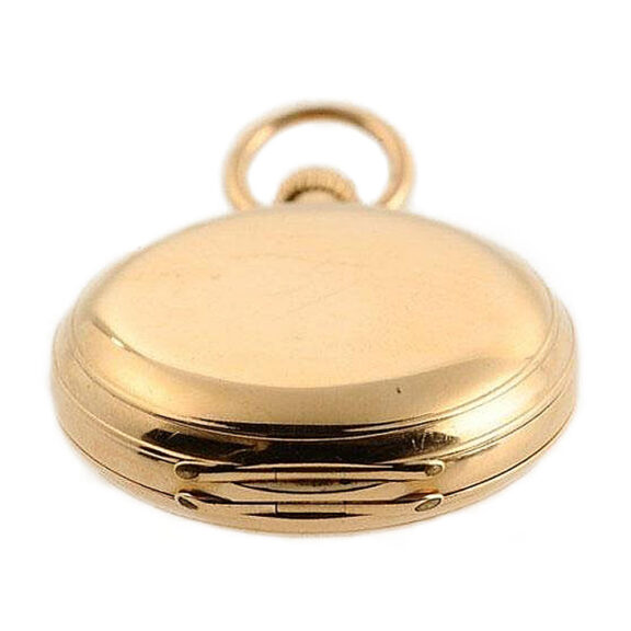 Danish gold small hunting cased pocket watch Circa 1875 Danish gold small hunting cased pocket watch Circa 1875