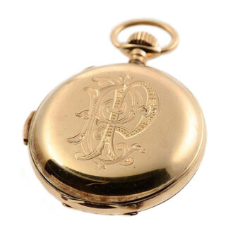 Swiss minute repeating pocket watch with chronograph Circa 1890