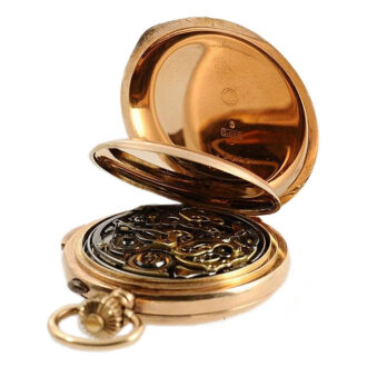 Swiss minute repeating pocket watch with chronograph Circa 1890