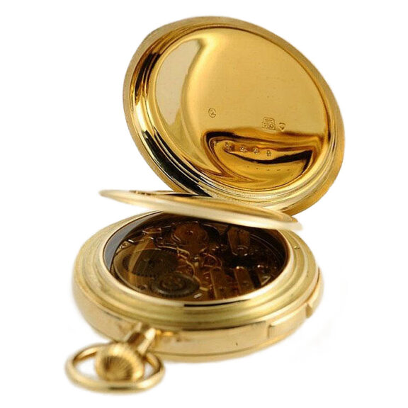 Rare Swiss gold complicated lever pocket watch Circa 1905 Rare Swiss gold complicated lever pocket watch Circa 1905