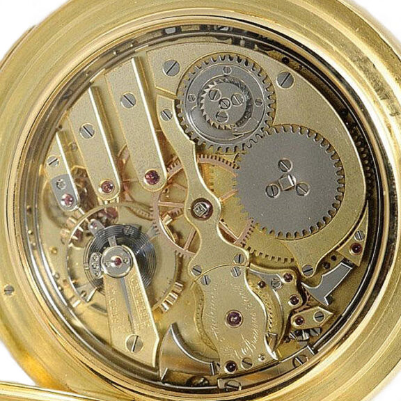 Rare Swiss gold complicated lever pocket watch Circa 1905 Rare Swiss gold complicated lever pocket watch Circa 1905
