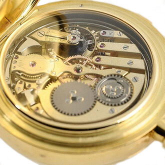 Rare Swiss gold complicated lever pocket watch Circa 1905 Rare Swiss gold complicated lever pocket watch Circa 1905