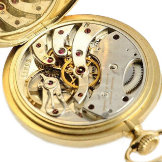 Swiss gold lever chronometer pocket watch Circa 1928