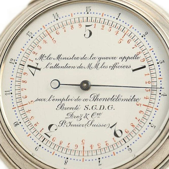 Rare Swiss double dialed phonotelemeter chronograph Circa 1900 Rare Swiss double dialed phonotelemeter chronograph Circa 1900