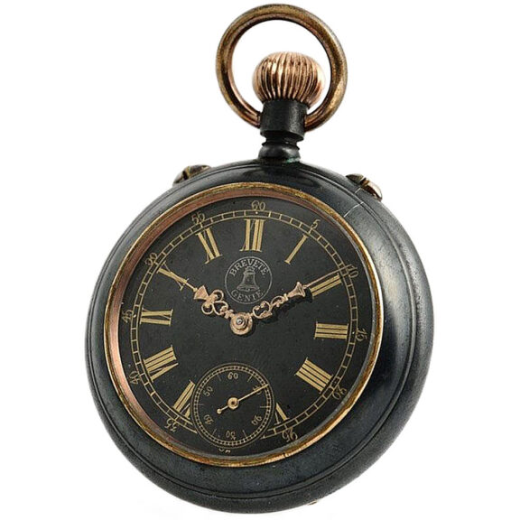 Swiss rare double sided watch with 24h indicator Circa 1900 Swiss rare double sided watch with 24h indicator Circa 1900