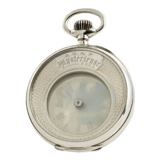 Swiss silver cylinder watch glazed on both sides Circa 1885 Swiss silver cylinder watch glazed on both sides Circa 1885