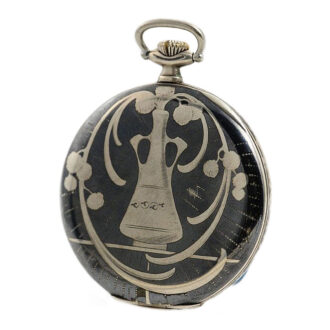 Swiss Art Nouveau watch with matching chatelaine Circa 1914