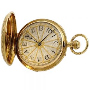 English decorative pocket watch with original box Circa 1860