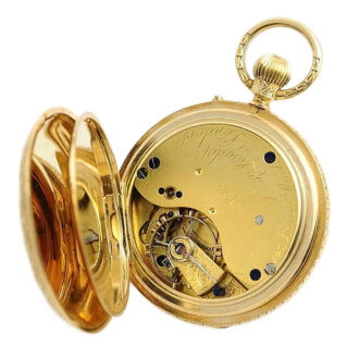 English decorative pocket watch with original box Circa 1860