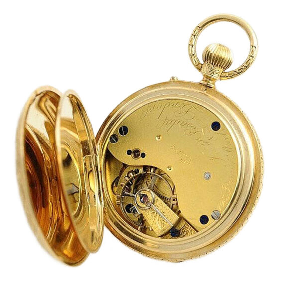 English decorative pocket watch with original box Circa 1860 English decorative pocket watch with original box Circa 1860