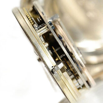 Unusual English watch with oversized five-arm balance Circa 1860 Unusual English watch with oversized five-arm balance Circa 1860