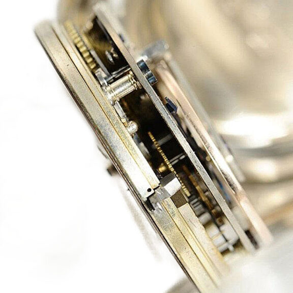 Unusual English watch with oversized five-arm balance Circa 1860 Unusual English watch with oversized five-arm balance Circa 1860