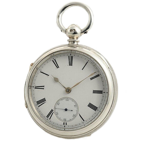 Unusual English watch with oversized five-arm balance Circa 1860 Unusual English watch with oversized five-arm balance Circa 1860