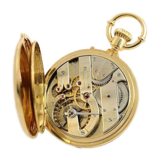 Swiss 18K gold heavy hunting cased pocket watch Circa 1870