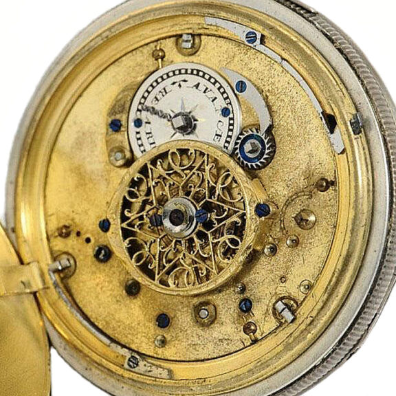 German silver quarter repeating verge pocket watch Circa 1790 German silver quarter repeating verge pocket watch Circa 1790