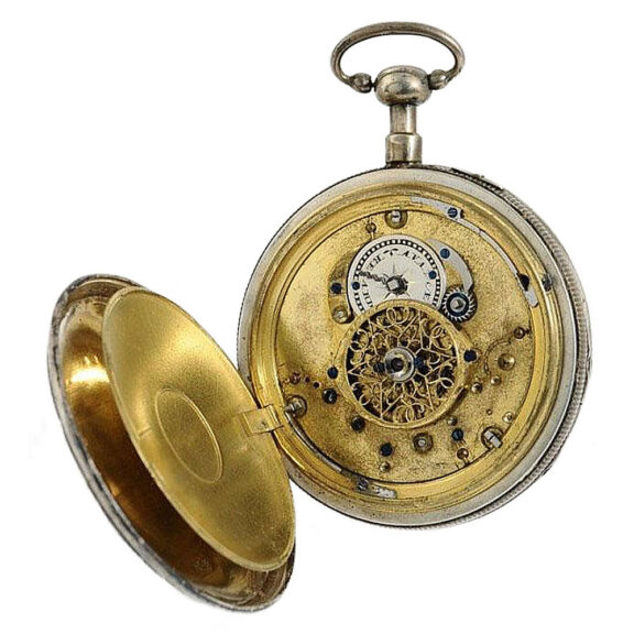 German silver quarter repeating verge pocket watch Circa 1790 German silver quarter repeating verge pocket watch Circa 1790