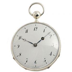 French rare silver quarter repeating pocket watch Circa 1820