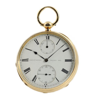 English chronometer with 30 hour power reserve indicator Circa 1874
