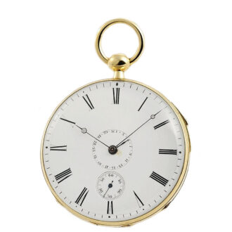 French rare repeating pocket watch with date indicator Circa 1840