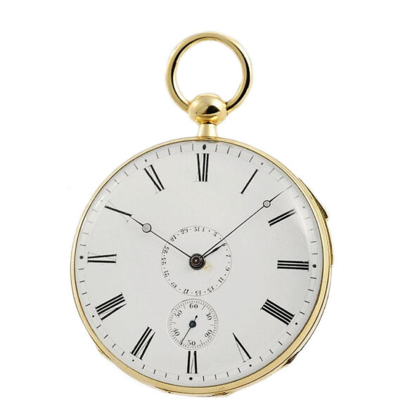 French rare repeating pocket watch with date indicator Circa 1840