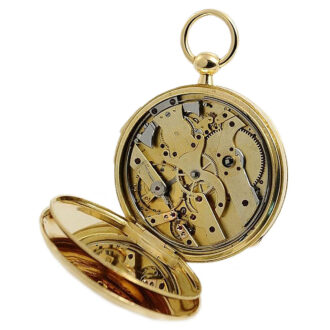 French rare repeating pocket watch with date indicator Circa 1840