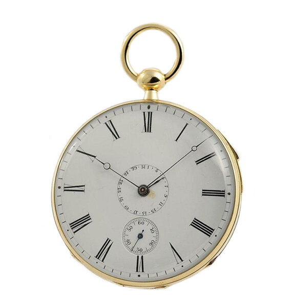 French rare repeating pocket watch with date indicator Circa 1840 French rare repeating pocket watch with date indicator Circa 1840