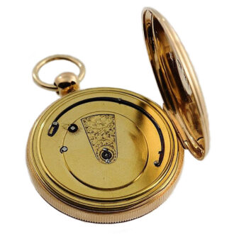 English gold heavy duplex gentleman's pocket watch Circa 1816