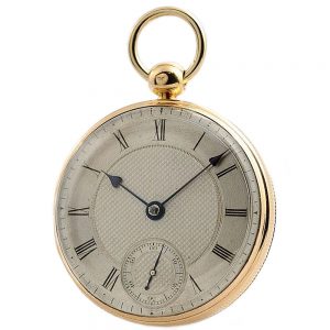 English gold heavy duplex gentleman's pocket watch Circa 1816