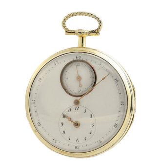 Rare Swiss watch with regulator dial and compass Circa 1820