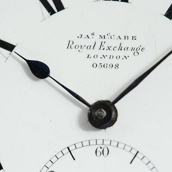 Fine English 18K gold open faced lever watch Circa 1867 Fine English 18K gold open faced lever watch Circa 1867