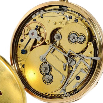 Swiss rose gold quarter repeating musical watch Circa 1820
