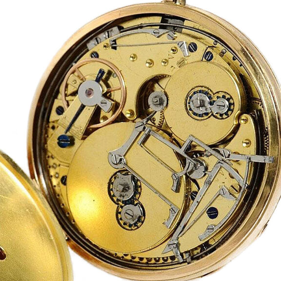 Swiss rose gold quarter repeating musical watch Circa 1820 Swiss rose gold quarter repeating musical watch Circa 1820