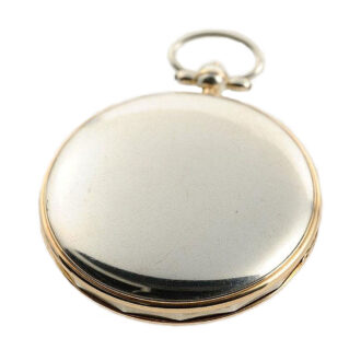 French elegant silver open faced verge pocket watch Circa 1820
