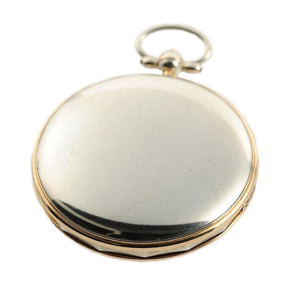 French elegant silver open faced verge pocket watch Circa 1820 French elegant silver open faced verge pocket watch Circa 1820