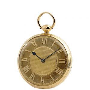 Rare English 18 Carat gold small precision pocket watch Circa 1818