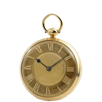 Rare English 18 Carat gold small precision pocket watch Circa 1818