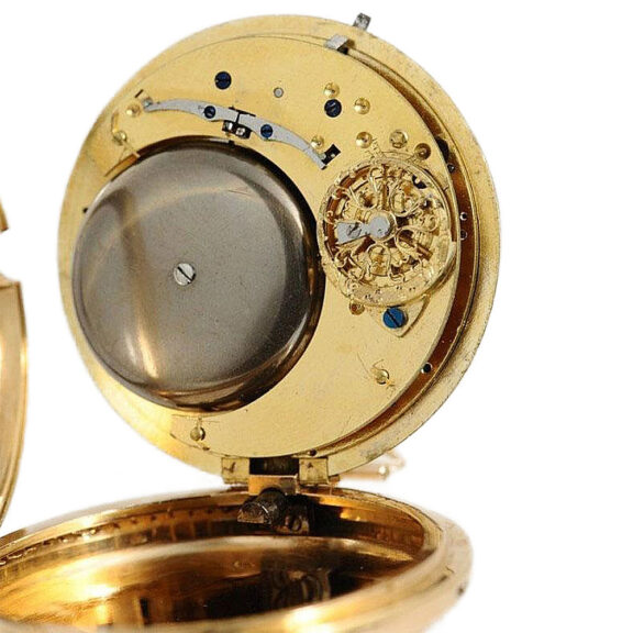 Swiss rare quarter repeater with two coaxial bells Circa 1820 Swiss rare quarter repeater with two coaxial bells Circa 1820