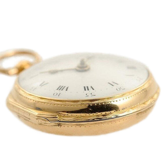 Swiss automatic winding cylinder pocket watch Circa 1790 Swiss automatic winding cylinder pocket watch Circa 1790