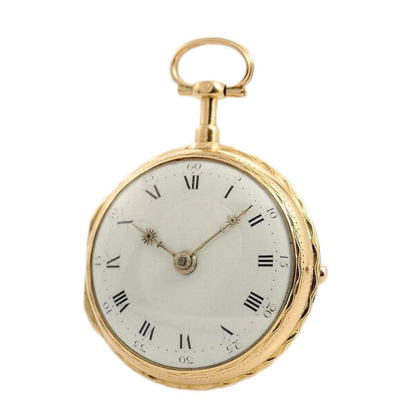 Swiss automatic winding cylinder pocket watch Circa 1790 Swiss automatic winding cylinder pocket watch Circa 1790