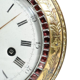 English copper skeletonized verge pocket watch Circa 1770
