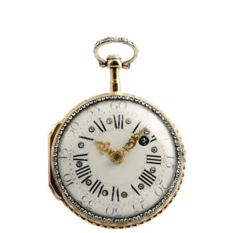 French gold skeletonized verge pocket watch Circa 1780 French gold skeletonized verge pocket watch Circa 1780