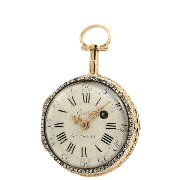 French gold skeletonized verge pocket watch Circa 1780 French gold skeletonized verge pocket watch Circa 1780