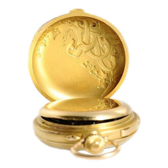 Extremely rare French gold complicated lever watch Circa 1900 Extremely rare French gold complicated lever watch Circa 1900