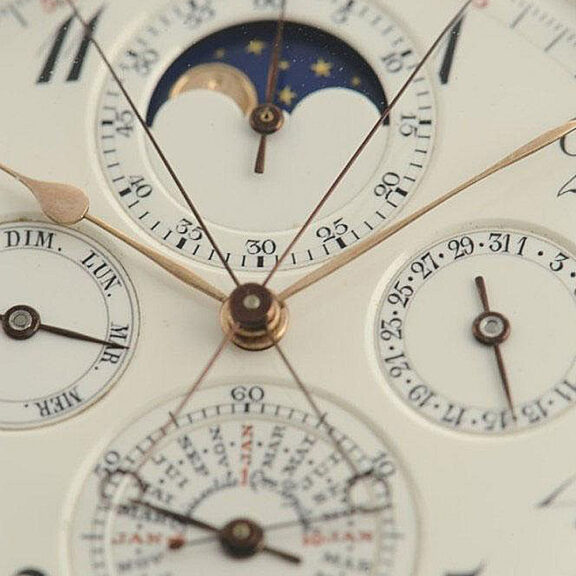Extremely rare French gold complicated lever watch Circa 1900 Extremely rare French gold complicated lever watch Circa 1900