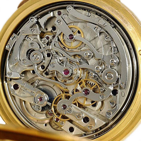 Extremely rare French gold complicated lever watch Circa 1900 Extremely rare French gold complicated lever watch Circa 1900
